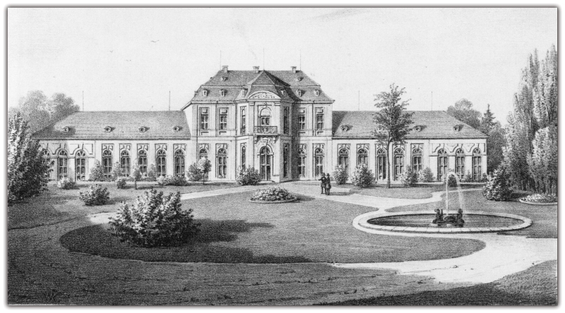 Nešvicas (Neschwitz) jaunā pils 1850. gadā